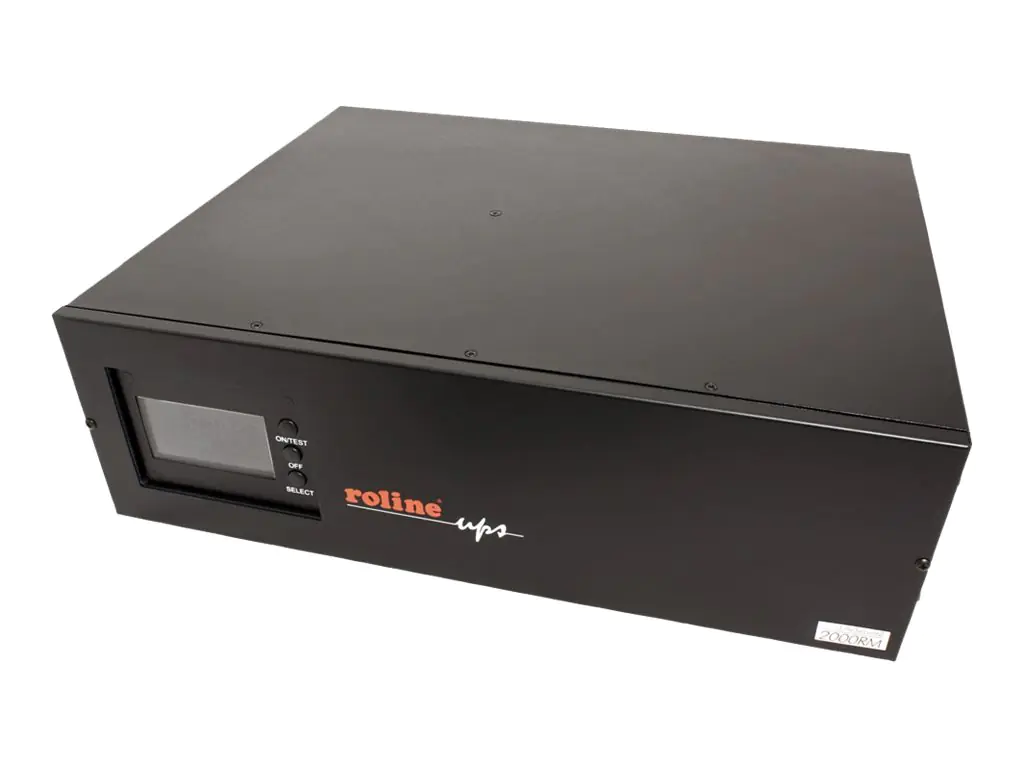 ROLINE LineSecure II 2000R - USV (Rack - einbaufähig) - Wechselstrom 230 V - 1300 Watt - 2000 VA - RS-232 - Ausgangsanschlüsse: 4 - 48.3 cm (19") - Schwarz