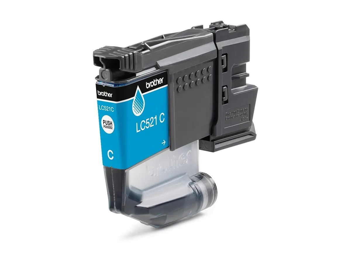 Brother LC521C - Cyan - original - Kissen-Pack - Tintenpatrone - für Brother DCP-J1260W, DCP-J1310DW