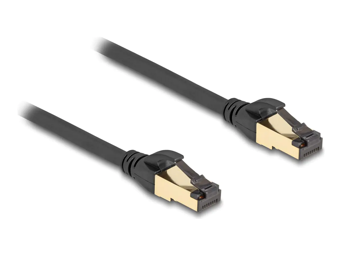 Delock - Patch-Kabel - RJ-45 (M) zu RJ-45 (M) - 1 m - S/FTP - Schwarz