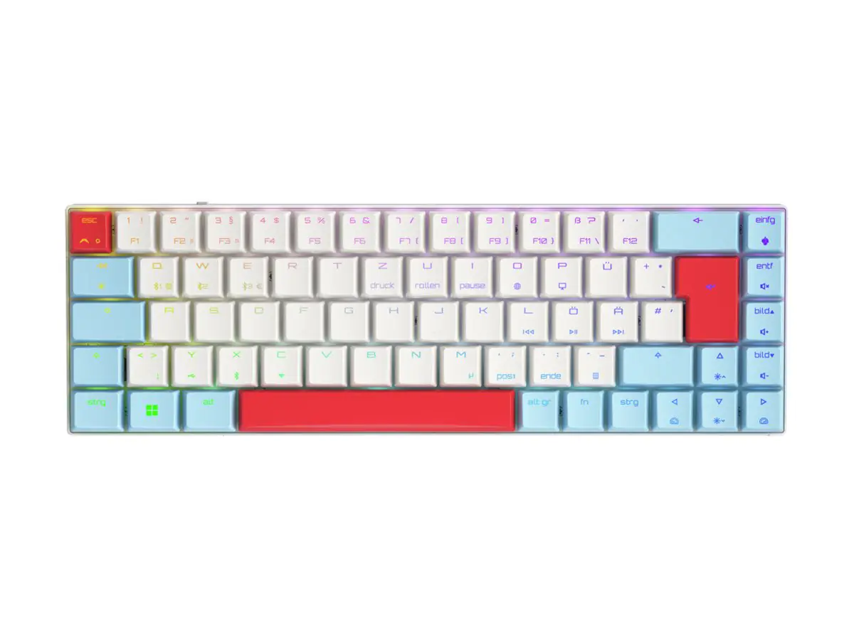 Cherry MX MX-LP 2.1 - Tastatur - kompakt - Hintergrundbeleuchtung G80-3860LVADE-0