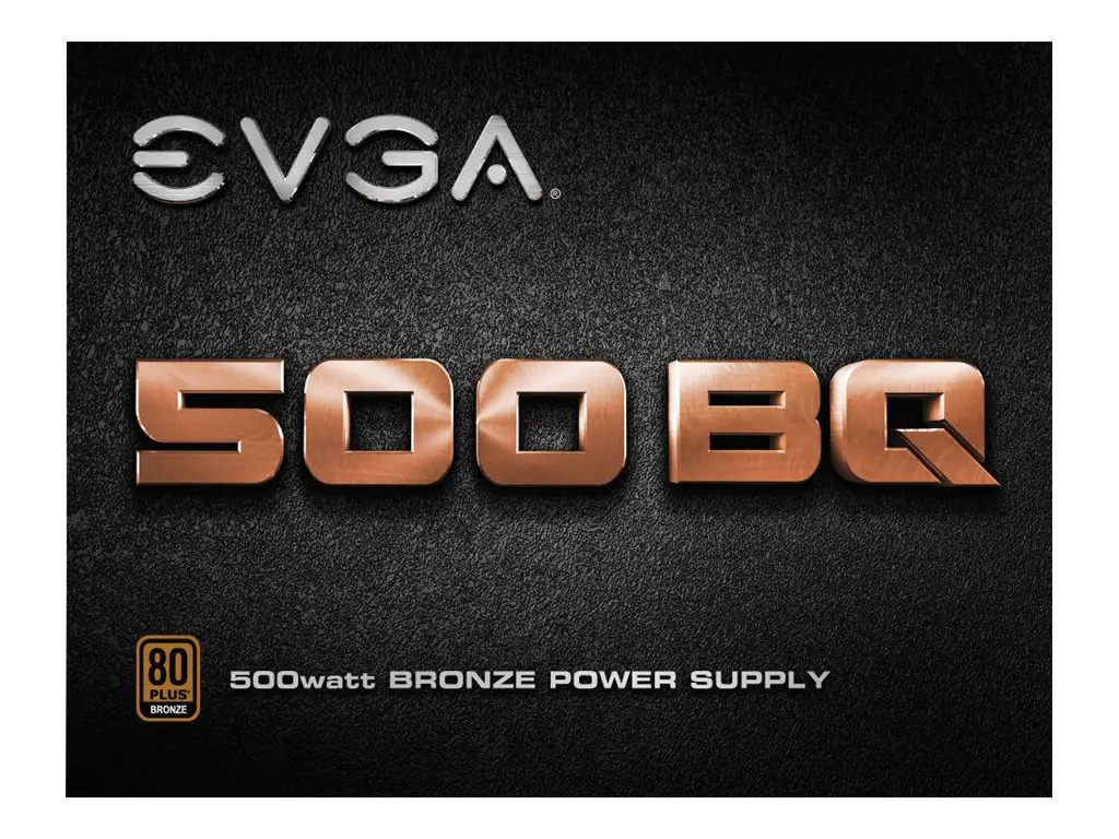 EVGA 500 BQ - Netzteil (intern) - 80 PLUS Bronze - Wechselstrom 100-240 V - 500 Watt - Europa