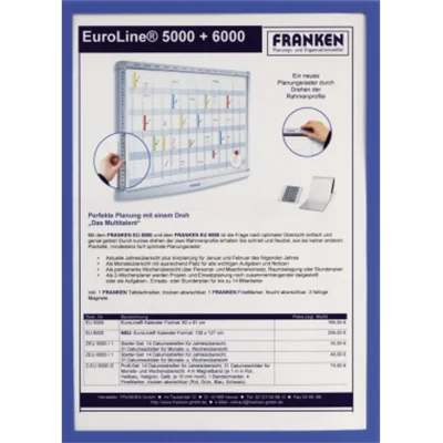Franken Dokumentenhalter ITSA5M/5 01 A5 0,32mm sk blau 5St. Franken Dokumentenhalter ITSA5M/5 01 A5 0,32mm sk blau 5St.