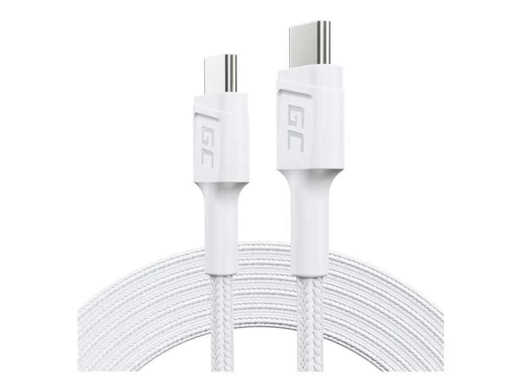 Green Cell KAB USB-C ST-ST 2m White - Digital/Daten