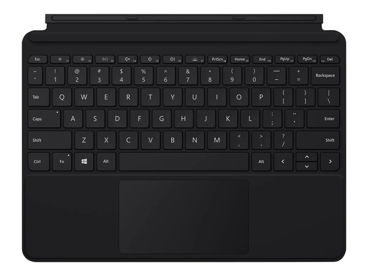 Microsoft Surface Go Type Cover - Tastatur - mit Trackpad, Beschleunigungsmesser - hinterleuchtet - Deutsch - Schwarz - kommerziell - für Surface Go, Go 2, Go 3 Microsoft Surface Go Type Cover - Tastatur - mit Trackpad, Beschleunigungsmesser - hinterleuchtet - Deutsch - Schwarz - kommerziell - für Surface Go, Go 2, Go 3
