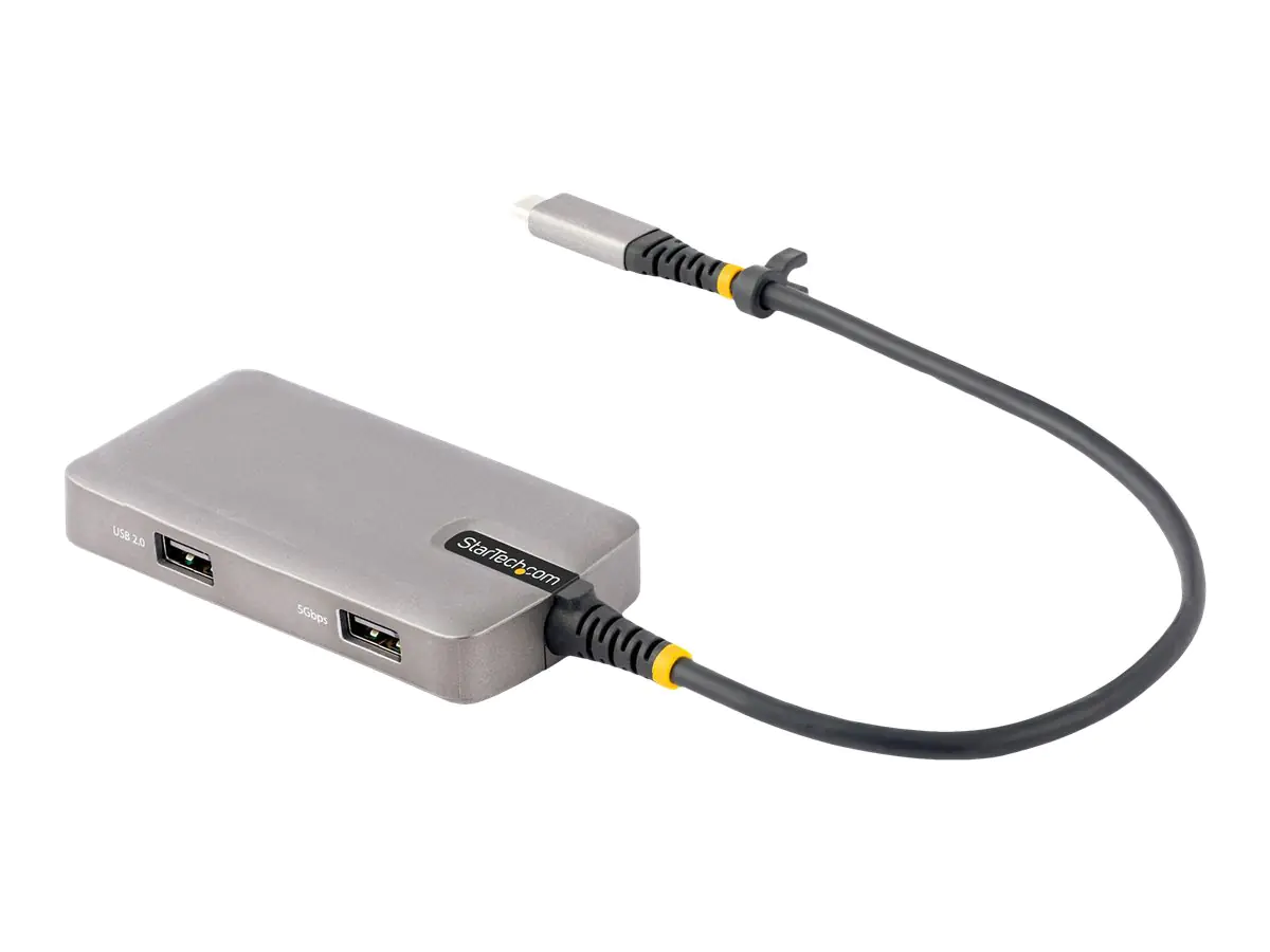 StarTech USB-C Multiport Adapter, 4K 60Hz HDMI, HDR, 3-Port USB Hub, 100W Power Delivery Pass-Through, USB Type C Mini Docking Station, Certified Works with Chromebook - Windows, macOS, iPadOS, Android (104B-USBC-MULTIPORT) - Dockingstation - USB-C / USB4