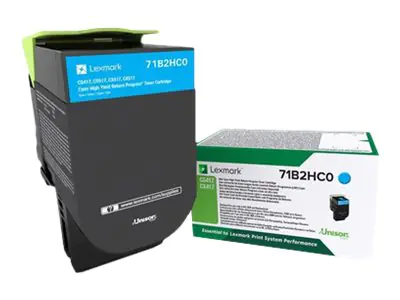 Lexmark X417 - Hohe Ergiebigkeit - Cyan - Original - Tonerpatrone LCCP, LRP - für Lexmark CS417dn, CS517de, CX417de