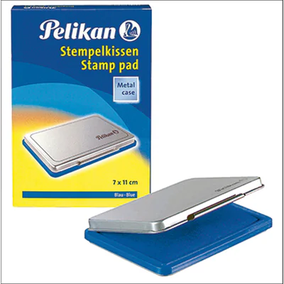 Pelikan Stempelkissen 331165 Gr.3 5x7cm Metallic-Gehäuse blau Pelikan Stempelkissen 331165 Gr.3 5x7cm Metallic-Gehäuse blau