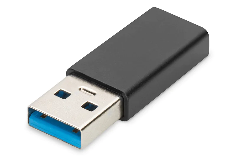 DIGITUS - USB-Adapter - 24 pin USB-C (W) zu USB (M) - USB 3.0 - 3 A - Schwarz DIGITUS - USB-Adapter - 24 pin USB-C (W) zu USB (M) - USB 3.0 - 3 A - Schwarz