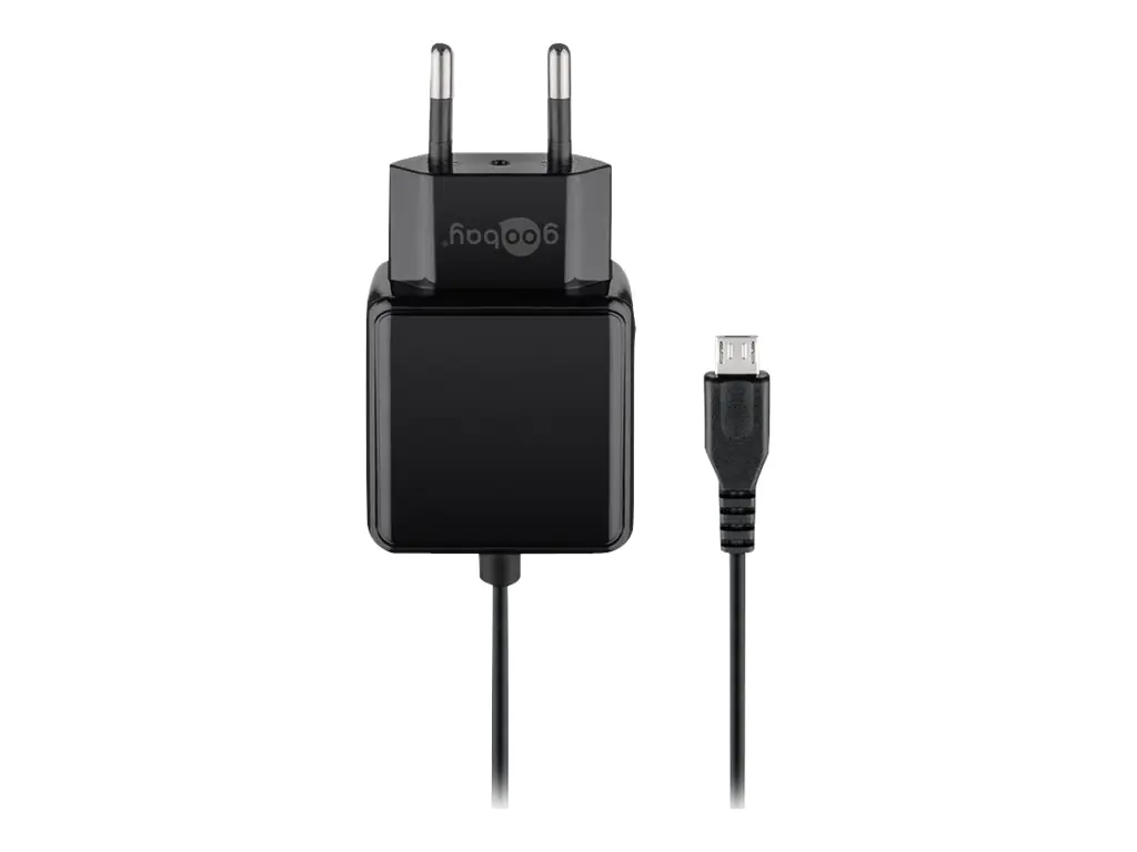 goobay - Netzteil - 15 Watt - 3 A (Micro-USB Typ B) - Schwarz