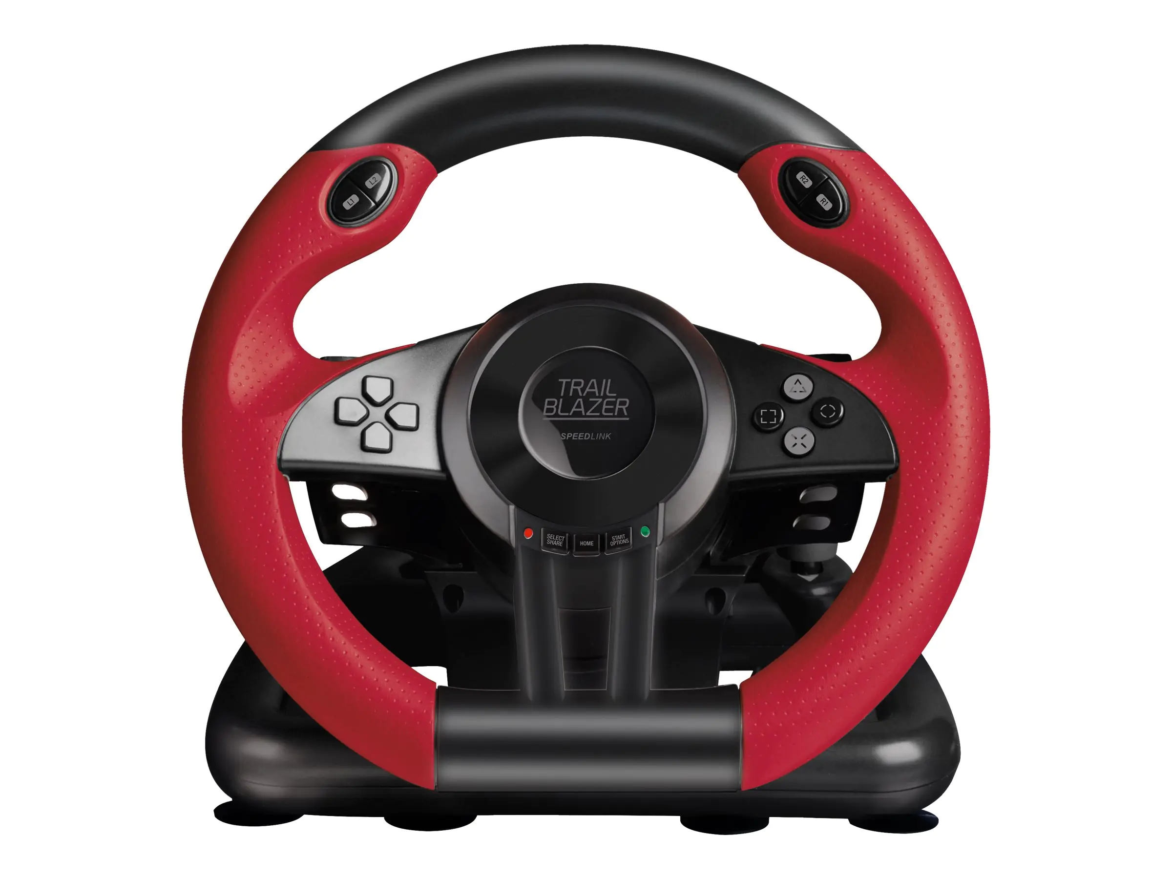 Speedlink TRAILBLAZER Racing Wheel - Lenkrad- und Pedale-Set - kabelgebunden - Schwarz - für Sony PlayStation 3, Microsoft Xbox One, Sony PlayStation 4