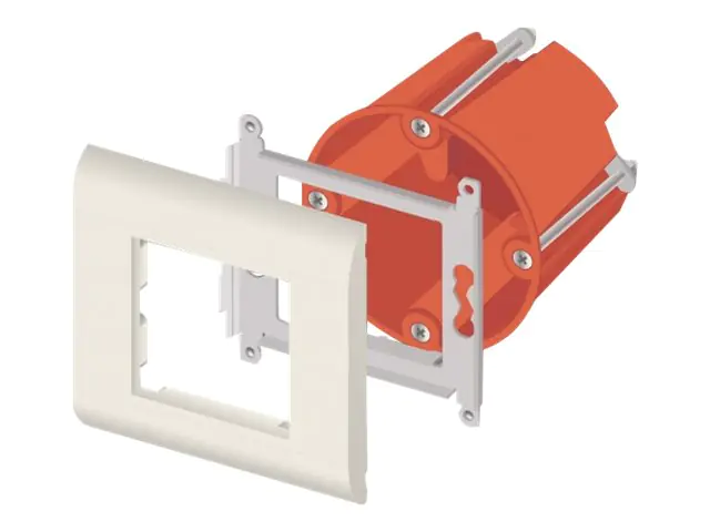Delock - Easy 45 - Rahmen - weiß, RAL 9003