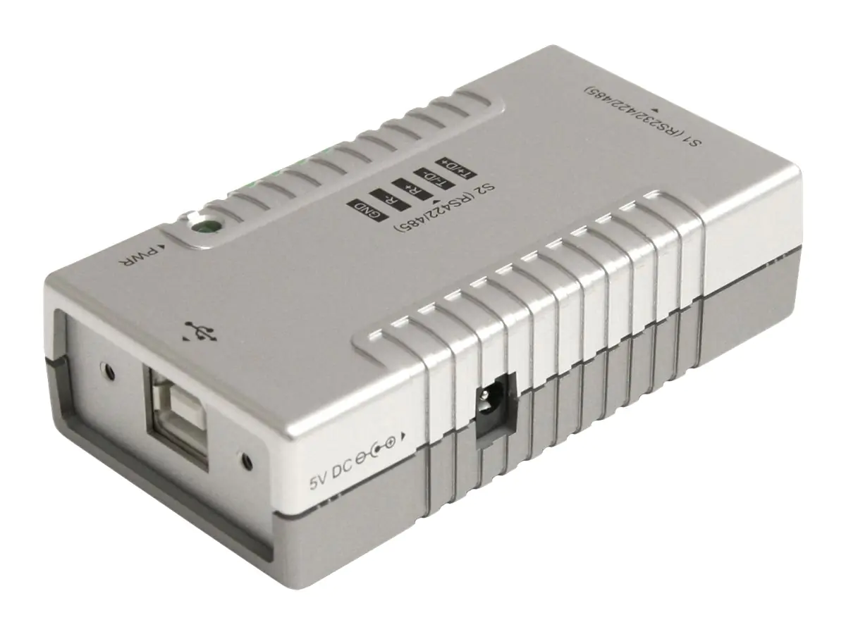 StarTech.com 2 Port USB to RS232 RS422 RS485 Serial Adapter with COM Retention ICUSB2324852