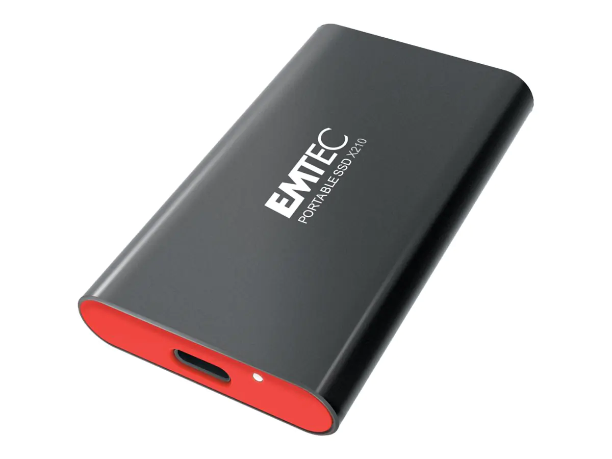 EMTEC X210 - SSD - 1 TB - extern (tragbar) - USB 3.2 Gen 2 (USB-C Steckverbinder) EMTEC X210 - SSD - 1 TB - extern (tragbar) - USB 3.2 Gen 2 (USB-C Steckverbinder)