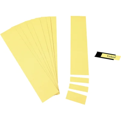 Ultradex Einsteckkarte C-Profil 6 x 1,7 cm (B x H) 190g/m² gelb 170 St./Pack.