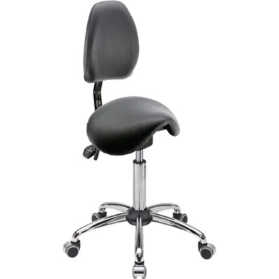 meychair Sitzhocker Assistant Basic Sattel Farbe der Sitzfläche: schwarz Farbe des Fußkreuzes: chrom meychair Sitzhocker Assistant Basic Sattel Farbe der Sitzfläche: schwarz Farbe des Fußkreuzes: chrom