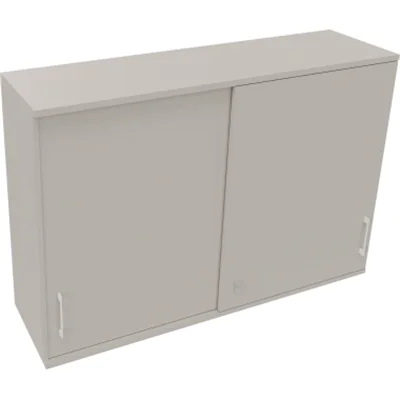 Aufsatz Schiebetürenschrank 3OH B1600xT442xH1088mm Lichtgrau
