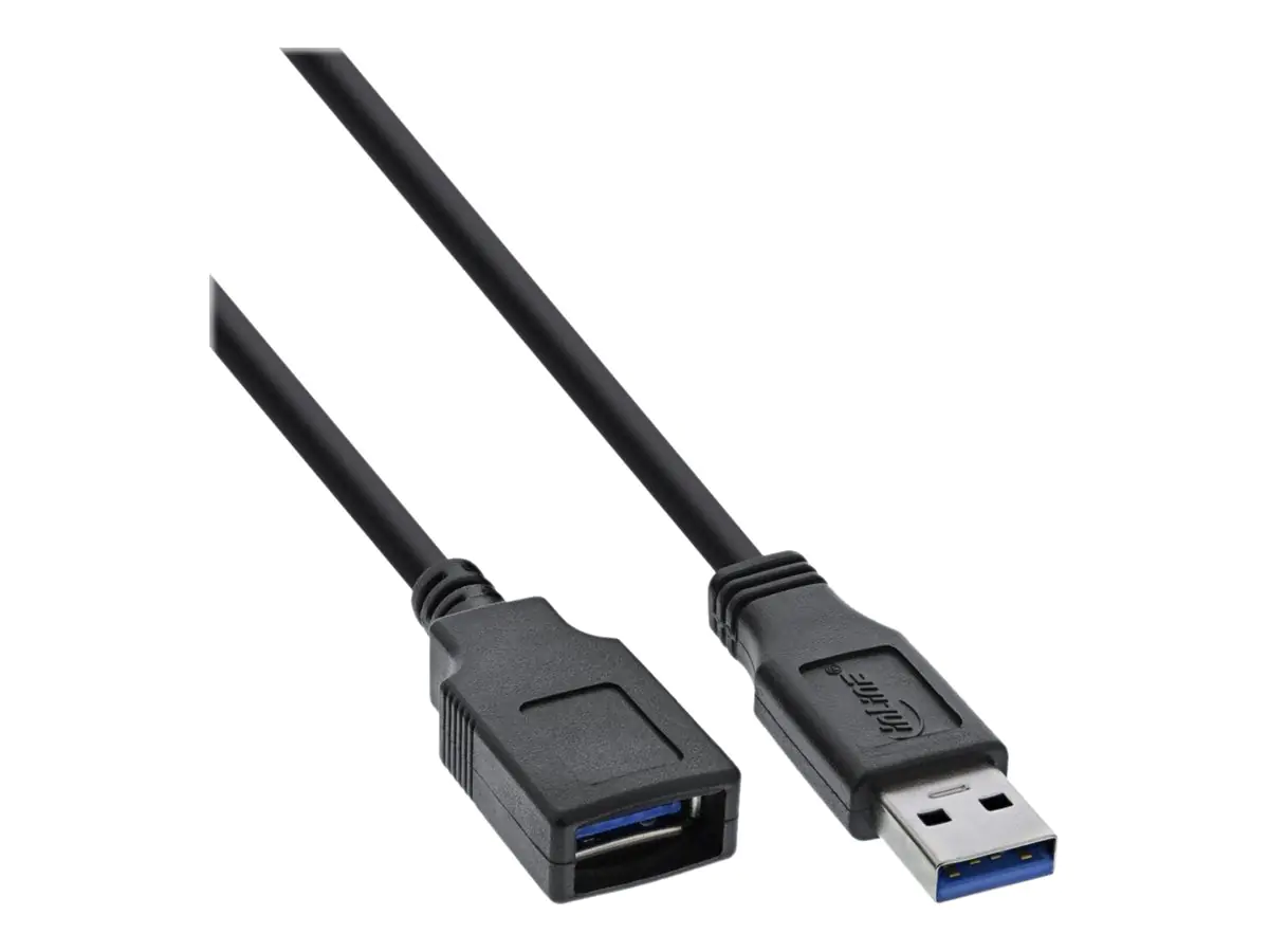 InLine - USB-Verlängerungskabel - USB Typ A (M) zu USB Typ A (W) - USB 3.0 - 5 m - Schwarz