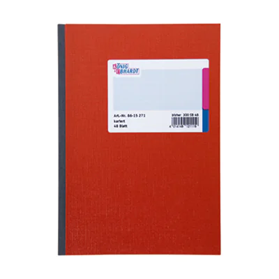 König & Ebhardt Kladde 8615271 DIN A5 kariert 48Blatt rot König & Ebhardt Kladde 8615271 DIN A5 kariert 48Blatt rot