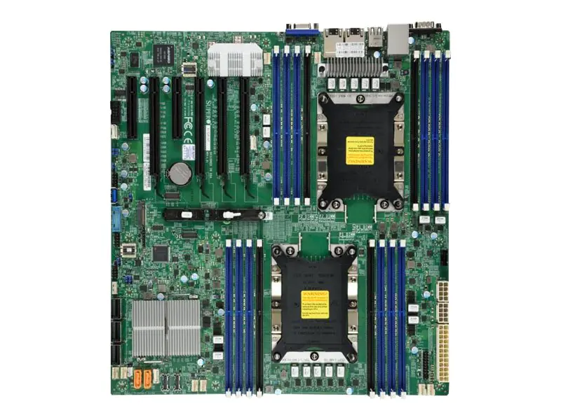 SUPERMICRO X11DPI-N - Motherboard - Erweitertes ATX - Socket P - 2 Unterstützte CPUs - C621 - USB 3.0 - 2 x Gigabit LAN - Onboard-Grafik