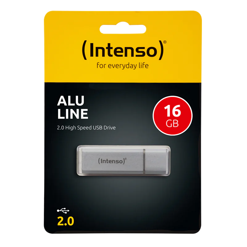 Intenso Alu Line - USB-Flash-Laufwerk - 64 GB - USB 2.0 - Silber Intenso Alu Line - USB-Flash-Laufwerk - 64 GB - USB 2.0 - Silber