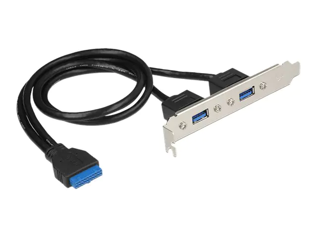DeLOCK Slot bracket - USB-Konsole - USB Typ A (W) bis 19-poliger USB 3.0 Kopf (W) - für DeLock Converter M.2