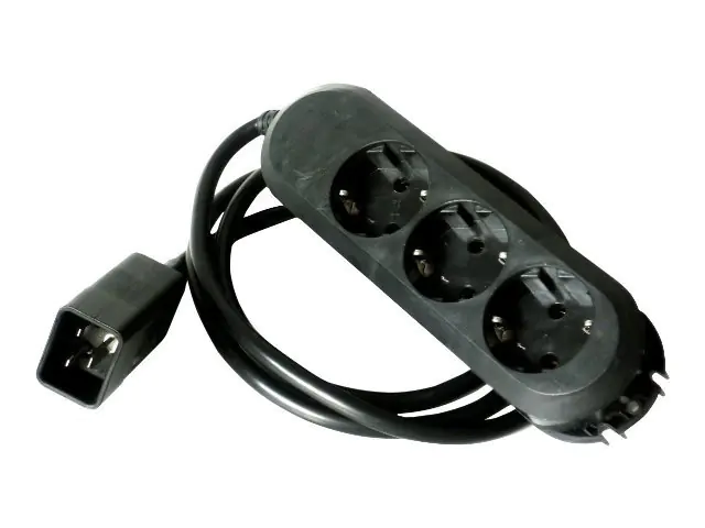 ONLINE USV Steckdosenleiste - Eingabe, Eingang IEC 60320 C20 - Ausgangsanschlüsse: 3 (power CEE 7/7) KG16A3SCH