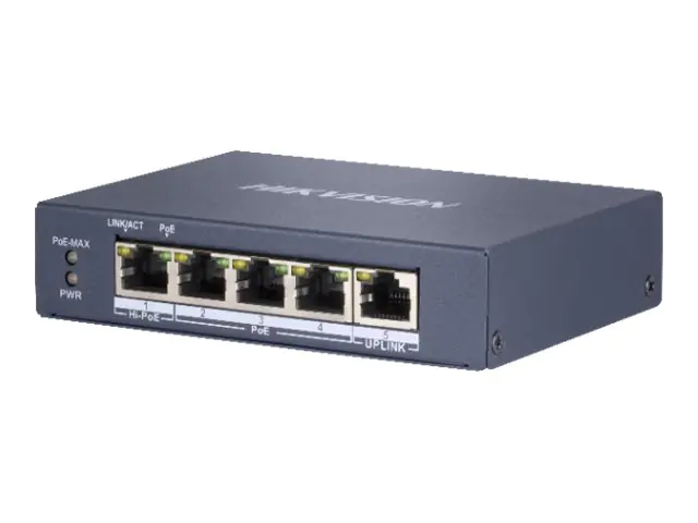 Hikvision Pro Series DS-3E0505HP-E - Switch - unmanaged - 3 x 10/100/1000 (PoE)