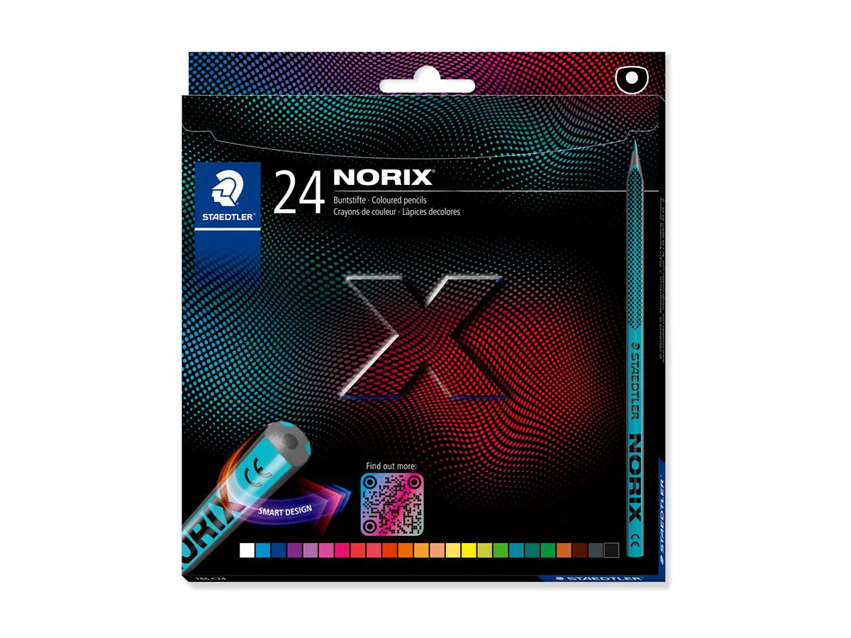Staedtler Norix 186 - Farbstift - verschiedene Farben (Packung mit 24)