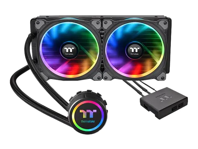 Thermaltake Floe Riing RGB 280 TT Premium Edition - Flüssigkühlsystem für CPU im Waterblock-Design - (für: LGA1156, AM2, AM2+, LGA1366, AM3, LGA1155, AM3+, LGA2011, FM1, FM2, LGA1150, LGA2011-3, LGA1151, AM4, LGA2066, LGA1200) - Kupfer - 140 mm