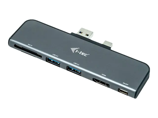 i-Tec - Dockingstation - USB 3.0 / Mini Displayport - HDMI, Mini DP - für Microsoft Surface Pro (Mitte 2017), Pro 4, Pro 6
