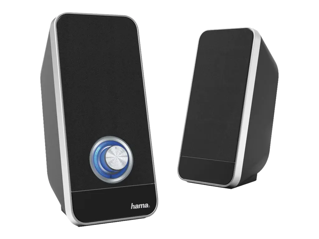 Hama "Sonic LS-206" - Lautsprecher - für PC - 3.2 Watt (Gesamt) - Schwarz/Silber Hama "Sonic LS-206" - Lautsprecher - für PC - 3.2 Watt (Gesamt) - Schwarz/Silber
