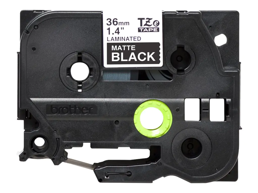 Brother TZe-M365 - Matt - Klebstoff - weiß auf mattschwarz - Rolle (3,6 cm x 8 m) 1 Kassette(n) laminiertes Band - für P-Touch PT-530, PT-9200DX, PT-9200PC; P-Touch Cube XP PT-910BT