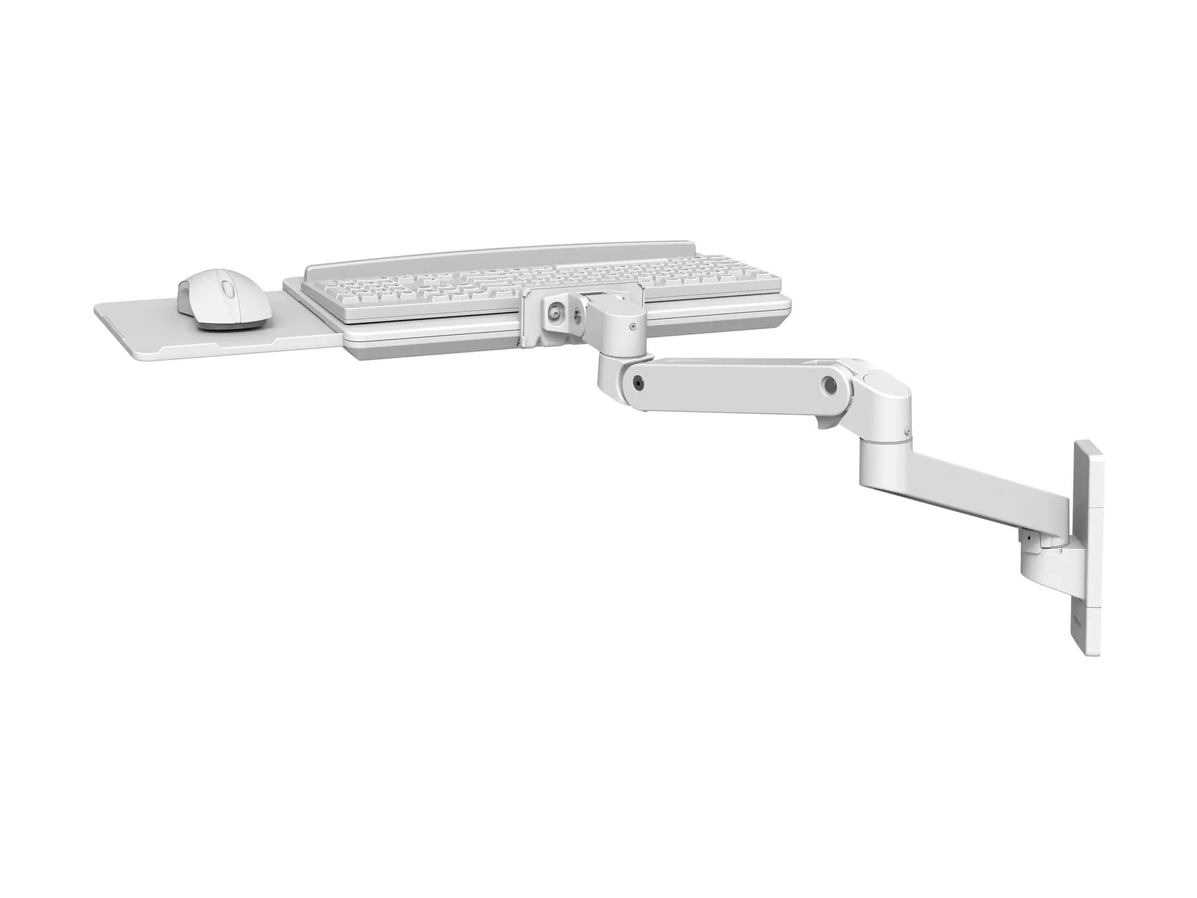 Ergotron LX Pro - Tastatur-/Mausablage mit Stützarmhalterung - verstellbar - geeignet für Wandmontage - weiß