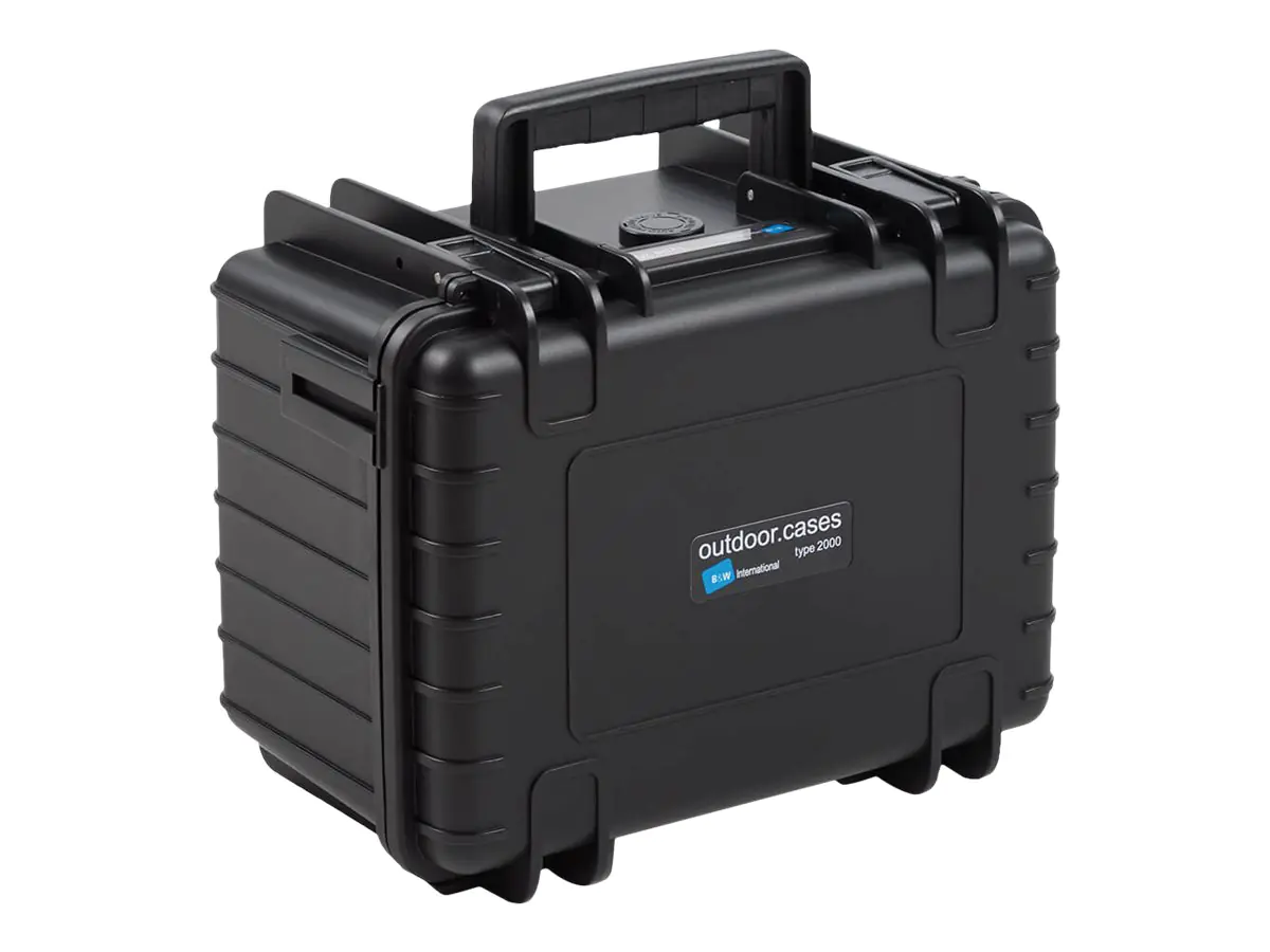 B&W outdoor.case Type 2000 - Hartschalentasche für Quadrokopter - Polypropylen - Schwarz