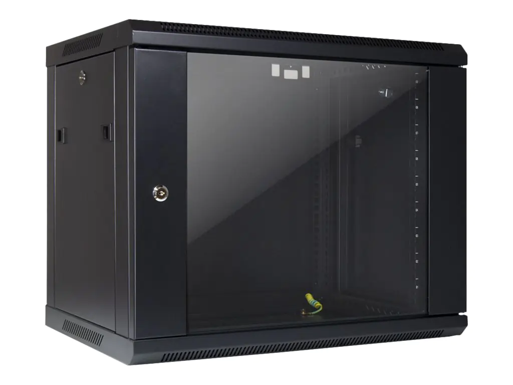 Inter-Tech SMA-6409 - Gehäuse - geeignet für Wandmontage - Schwarz, RAL 9005 - 9U - 48.3 cm (19") 88887253