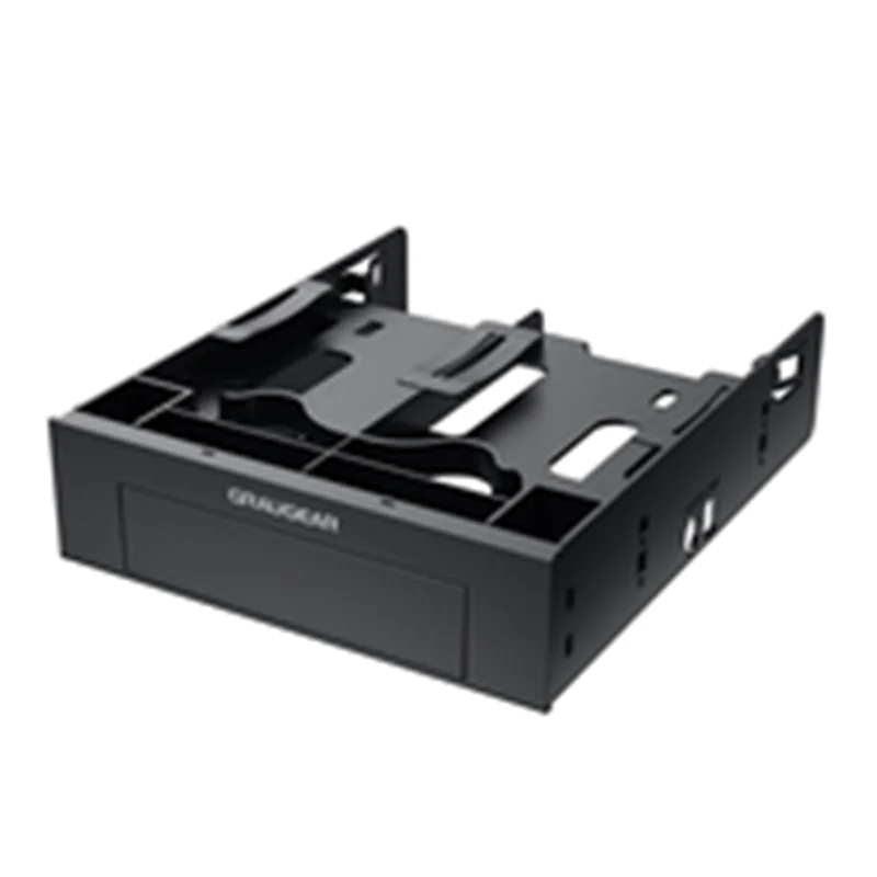 GrauGear Einbaurahmen für 2x 2.5" & 3.5" HDD/SSD in 5.25" G-CV-235T525