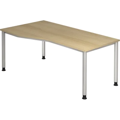 Hammerbacher Schreibtisch VHS18/E/S 180x100cm eiche