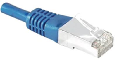 Patchkabel S/FTP, PiMF, CAT.6, blau, 0,15 m - 856814