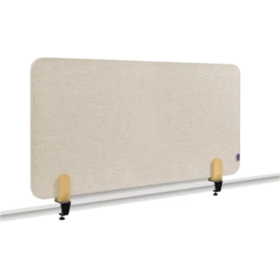 LEGAMASTER ELEMENTS Tischtrennwand akustik 60x120cm beige Klammern, Schreibtisch-Trennwand, Beige, 1200 x 21 mm, Stoff, Klemme, 4,8 cm 7-209821