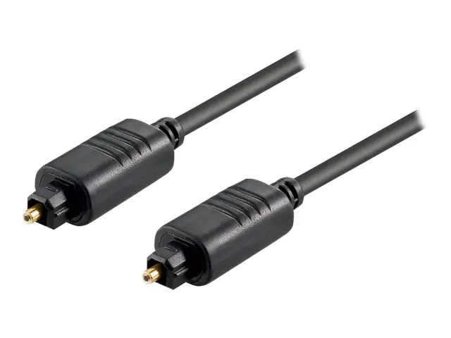 goobay - Digitales Audio-Kabel (optisch) - TOSLINK (M) bis TOSLINK (M) - 2 m - Glasfaser