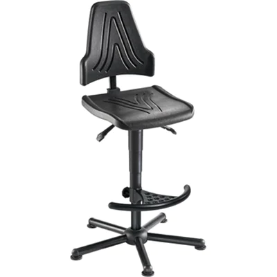 meychair Arbeitsdrehstuhl Workster Pro W19 ca. 59-84cm Stahl, pulverbeschichtet schwarz