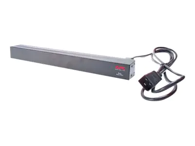 APC Basic Rack-Mount PDU - Steckdosenleiste (Rack - einbaufähig) - Wechselstrom 208/230 V - Eingabe, Eingang IEC 60320 C20 - Ausgangsanschlüsse: 12 (power IEC 60320 C13) - 1U - 48.3 cm (19") - 2.5 m Schnur - Schwarz - für P/N: SMTL1000RMI2UC, SMX1000C, SM
