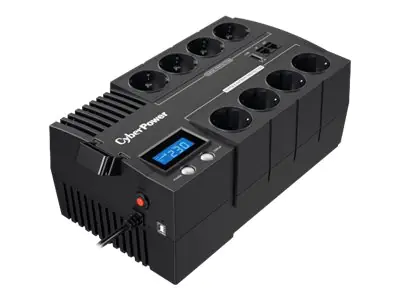 CyberPower BRICs LCD Series BR1000ELCD - USV - Wechselstrom 220/230/240 V - 600 Watt - 1000 VA - USB - Ausgangsanschlüsse: 8