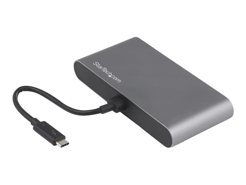 StarTech Thunderbolt 3 Mini Dock - Tragbare TB3-Dockingstation mit dual Monitoren und DP 4K 60 Hz - GbE - Dockingstation - Thunderbolt 3 - 2 x DP - 1GbE StarTech Thunderbolt 3 Mini Dock - Tragbare TB3-Dockingstation mit dual Monitoren und DP 4K 60 Hz - GbE - Dockingstation - Thunderbolt 3 - 2 x DP - 1GbE