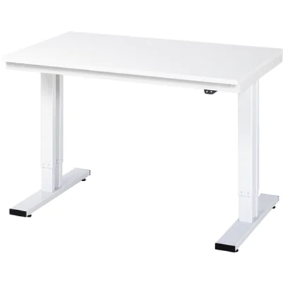 RAU Arbeitstisch Adlatus 300 1.250 x 720-1.120 x 800 mm (B x H x T) lichtgrau