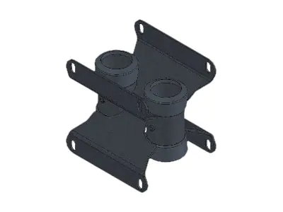 Unicol Back-to-Back Adapter - Montagekomponente (Zwei-Säulen-Aufhängungsadapter)