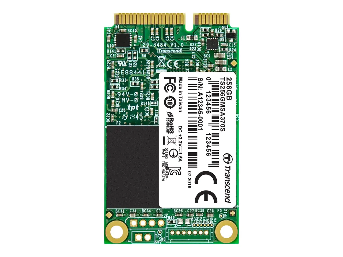 Transcend 370S - SSD - 256 GB - intern - mSATA - SATA 6Gb/s
