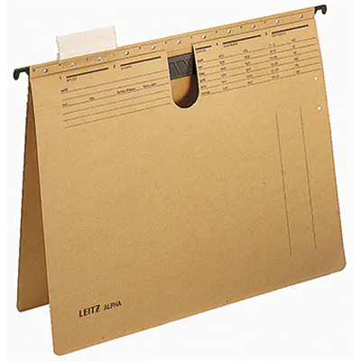 Leitz Hängehefter ALPHA® DIN A4 250g/m² Natronkarton, recycelt naturbraun 25 St./Pack. Leitz Hängehefter ALPHA® DIN A4 250g/m² Natronkarton, recycelt naturbraun 25 St./Pack.