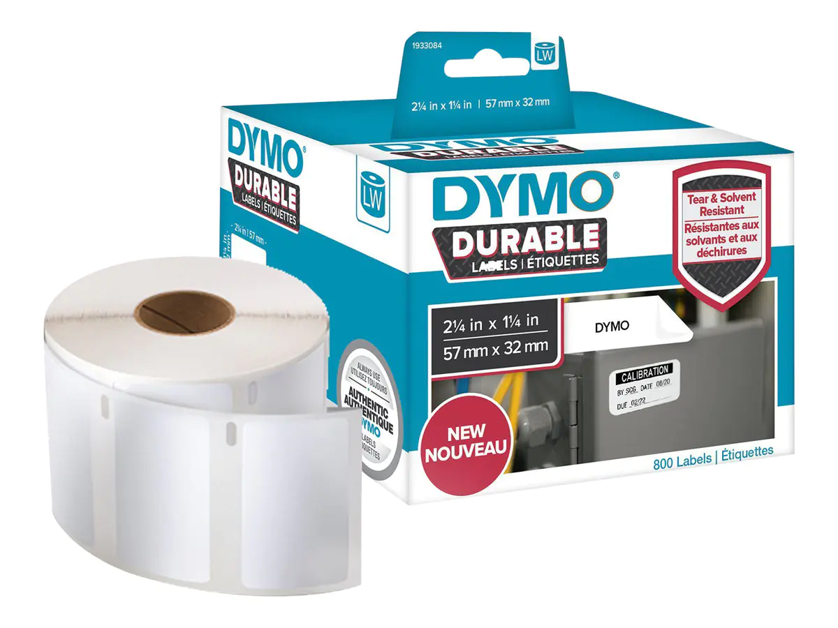 Dymo LabelWriter Address - Polyester - Klebstoff - weiß - 32 x 57 mm 800 Etikett(en) (1 Rolle(n) 1933084