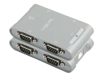 LogiLink USB 2.0 to 4-Port Serial Adapter - Serieller Adapter - USB 2.0 - RS-232 x 4